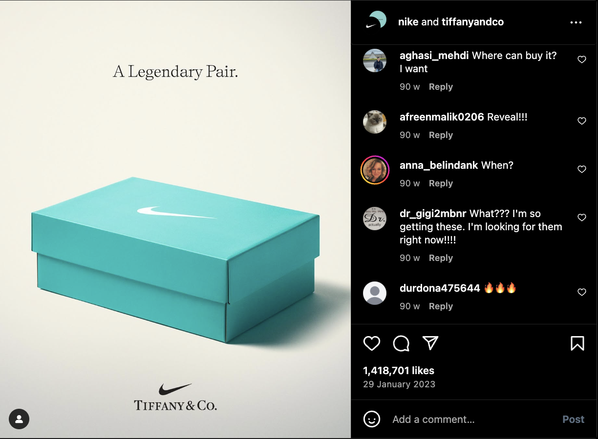 Nike X Tiffany & Co Collab